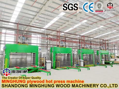 Hydraulic Plywood Hot Press Machine For Plywood Making Machine SHANDONG MINGHUNG WOOD