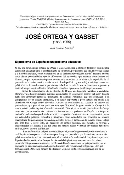 PDF JOSÉ ORTEGA Y GASSET