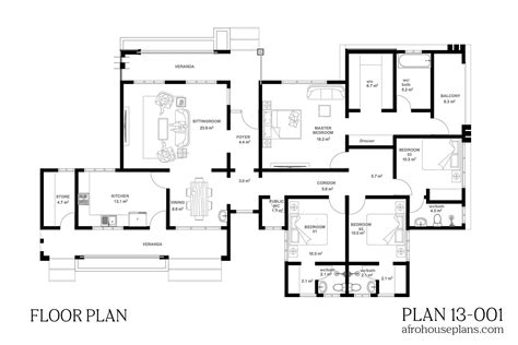 4 Bedrooms Bungalow House Plan