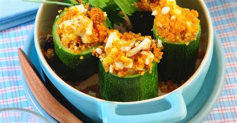 Mit Couscous Gef Llte Zucchini Rezept Eat Smarter