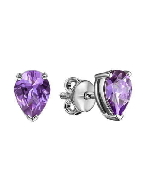 NIAGARA JEWELRY Серьги с аметистом - купить с доставкой по выгодным ...