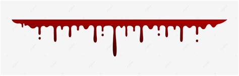 Blood Dripping Clipart PNG Images, Straight Blood Drip Border Bloody, Decoration, Smear ...