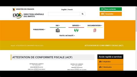 Attestation De Conformit Fiscale Condition D Obtention Visa Qui Est