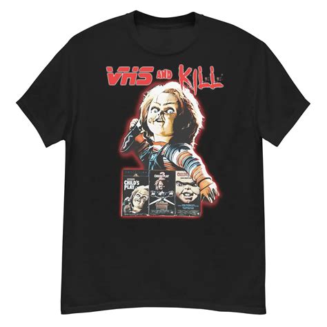 Футболка Чаки детская игра VHS and kill 80s ужасная футболка | AliExpress