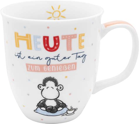 Sheepworld Tasse Mit Motiv Heute Ist Ein Guter Tag Tasse Mit Spruch