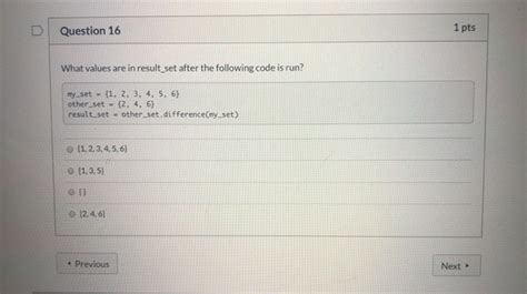 Solved Question Pts Given That My Val Is A List Of Chegg