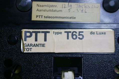 PTT T65 de luxe Zwart – Matilo Telephones