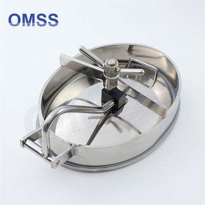 Factory Sanitary Manhole Cover Stainless Steel Elliptical Oval Tank Manways