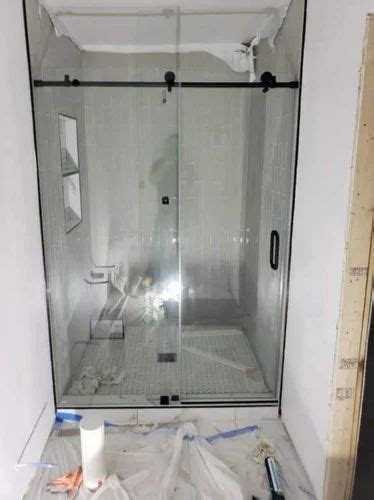 clear bathroom glass partition  home  rs sq ft   delhi
