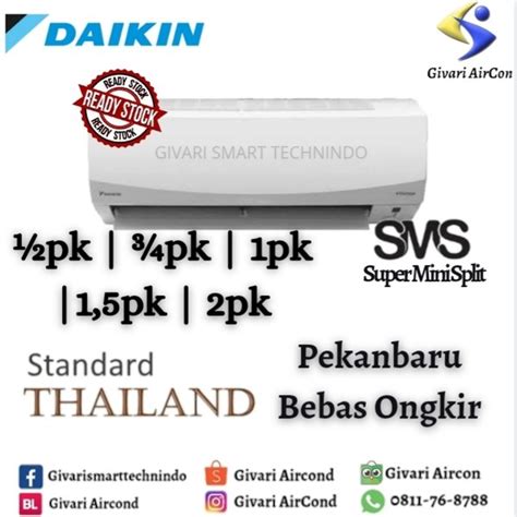 Jual Ac Daikin Super Mini Split 15 Pk Thailand Di Lapak Givari Aircond