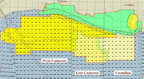 Map Cameron Vermilion Depth 1 Geophysical Pursuit Inc