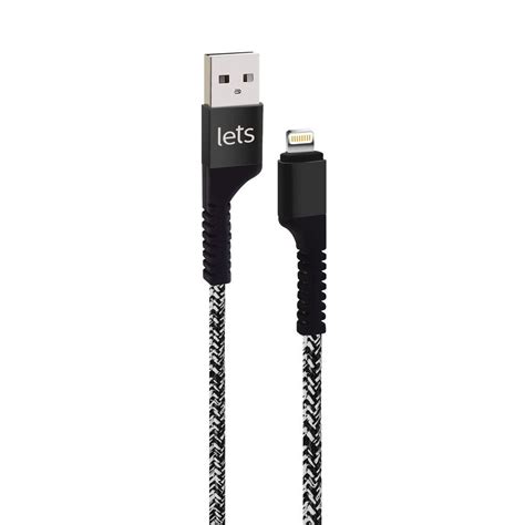 CABLE USB MOD 30 TEXTIL IP NEGRO Imponik San Luis