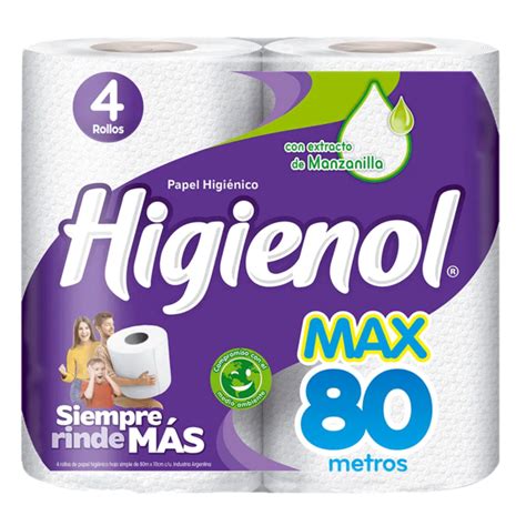 Higienol Max 80 Metros Papel Higiénico Bandb