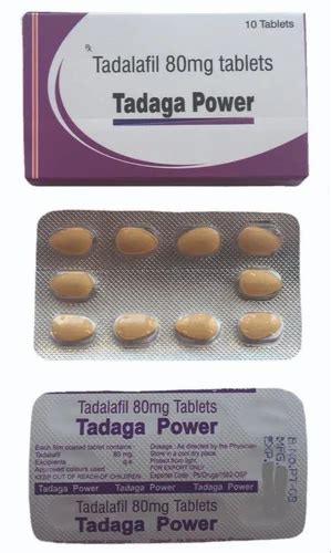 80mg Tadaga Power Tadalafil Tablets At Rs 350stripe Tadalafil