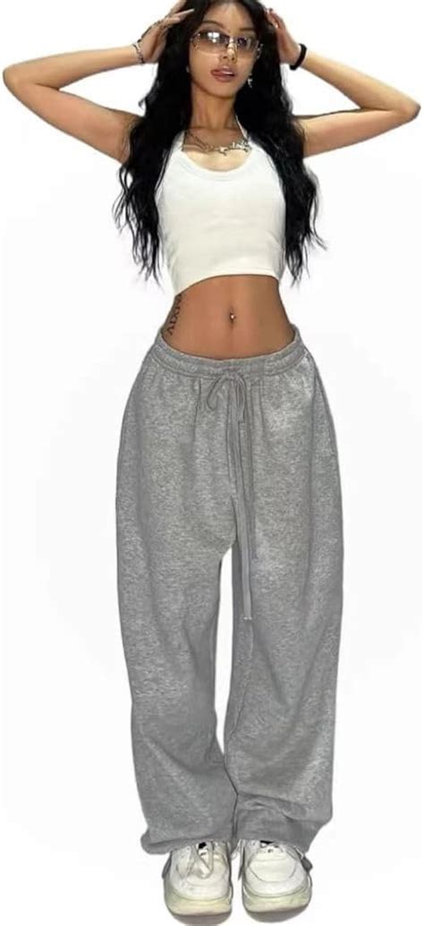 Xponni Baggy Sweatpants Y2k Pants Wide Leg Sweatpants Women Baggy Pants