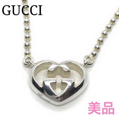 ☆美品☆gucci ハート ネックレスシルバー【017410 】 肌触りがいい 10094円引き Swim Main Jp