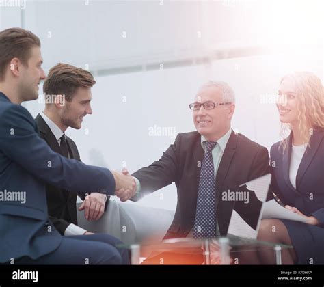 Success Concept In Business Handshake Of Business Partners Stock