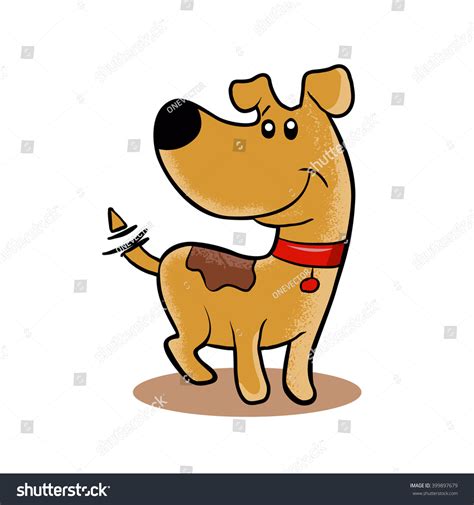 Excited Dog Cartoon