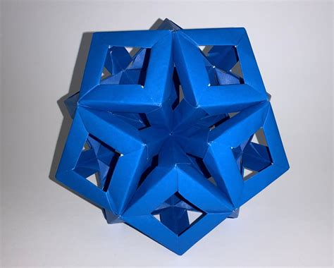 Cubic Sphere Inverted Icosahedron Origami Star Paper Engineering Art