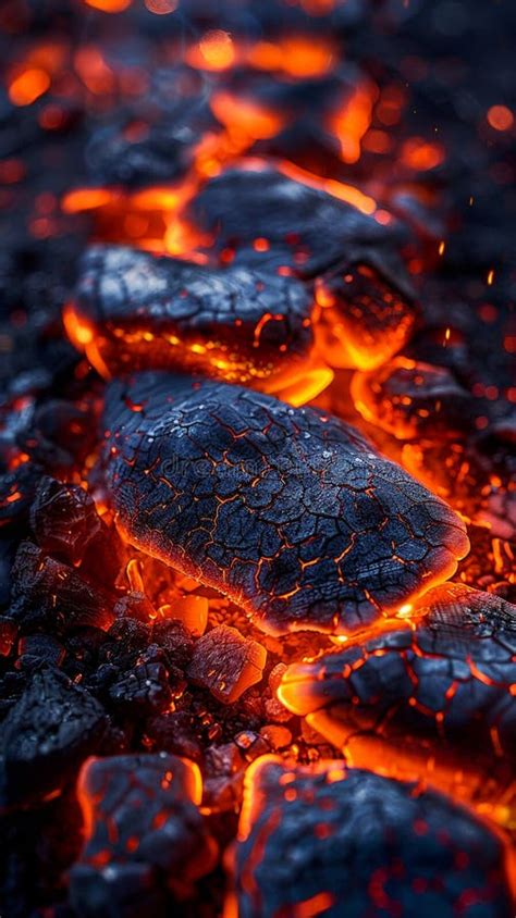 Glowing Embers In A Campfire Stock Photo Image Of Flicker Theme