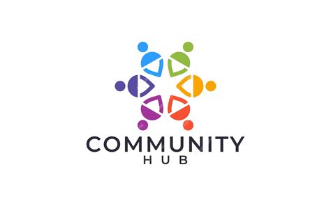 Premium Vector Community Hub Social Logo Design