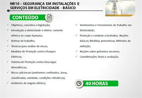 RHS Treinamentos NR10 SEGURANÇA EM INSTALAÇÕES E SERVIÇOS EM