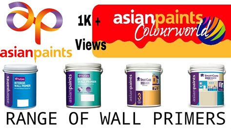 Asian Paints Range Of Wall Primers Youtube