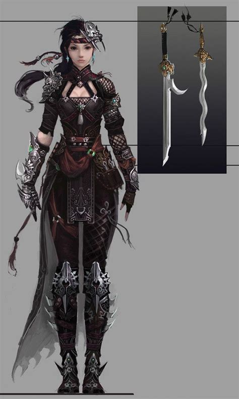 Arte Y Conceptos Fantas A Rpg Parte Costume Guerrier Guerri Res