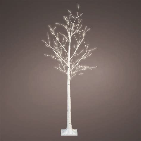 Bouleau Lumineux Lucidum H Cm Blanc Chaud Sapin Et Arbre