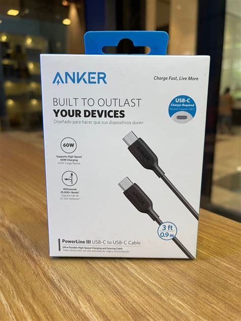 Anker Powerline Iii Usb C To Usb C Cable Brandnew On Carousell