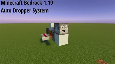 Minecraft Bedrock 1 19 Auto Dropper System YouTube