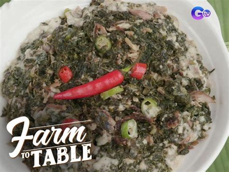 How To Make Ginataang Talbos Ng Kamoteng Kahoy Farm To Table