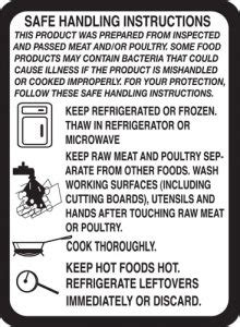 Safe Handling Instructions - Adhesive Label