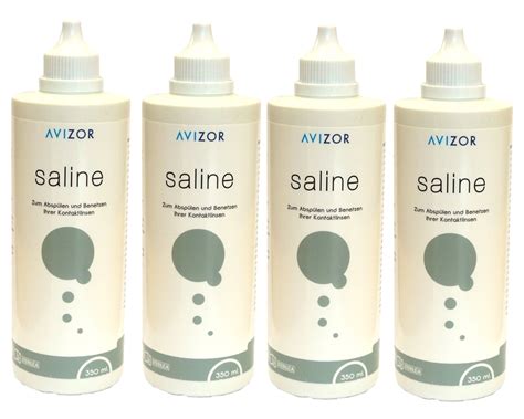 Avizor Saline Kochsalzlösung 4 x 350 ml Online kaufen