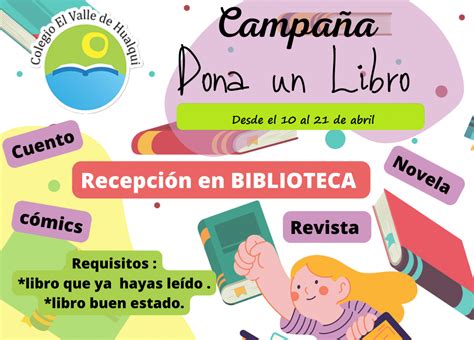 Campaña de Donación de Libros COLEGIO VALLE DE HUALQUI