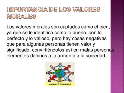 Ejemplos De Valores Morales