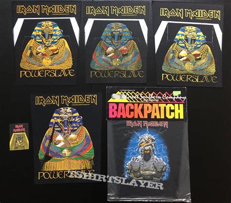 Iron Maiden Powerslave Back Patch 1984 Sarcophagus Version