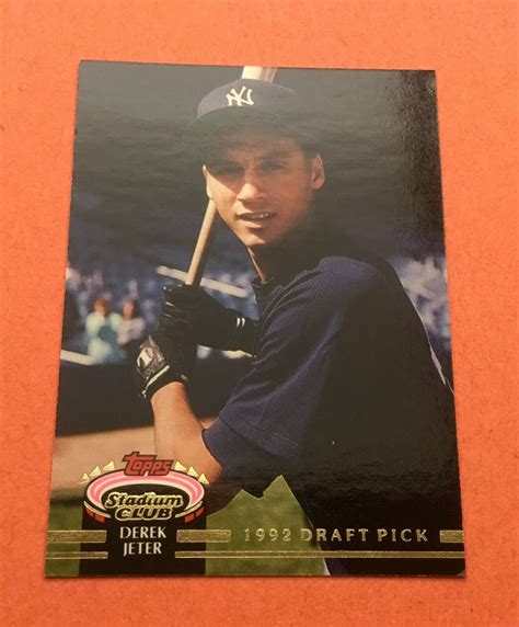 1993 DEREK JETER Topps Stadium Club Murphy Rookie Card 117 New York