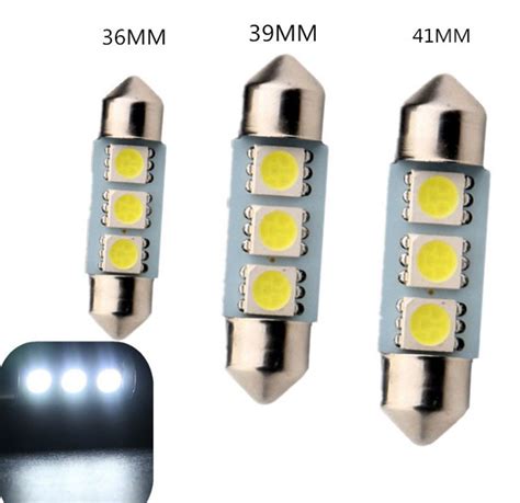 Pcs Festoon Led C W Mm Mm Mm Smd Smd Led C W White Dome