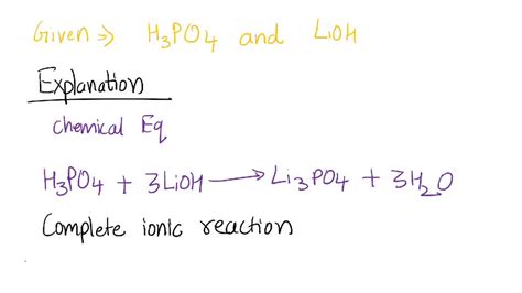 Solved Write Balanced Molecular Ionic And Net Ionic Equations For