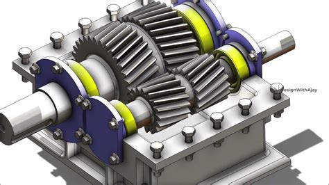 How To Design A Double Helical Gearbox Herringbone Gears Link In