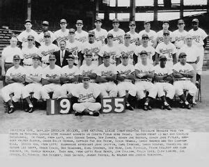 1955 BROOKLYN DODGERS World Series Champions Champs Glossy 8x10 Photo ...