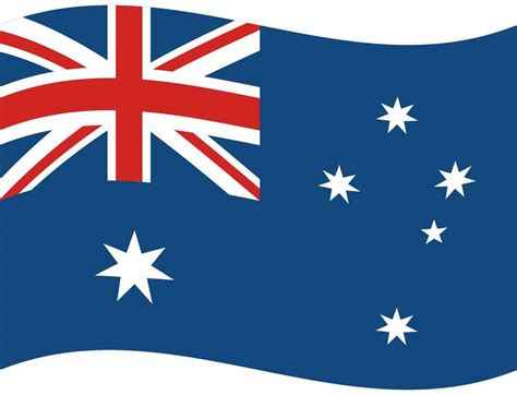 bandera de Australia. australiano bandera. Australia bandera ola ...