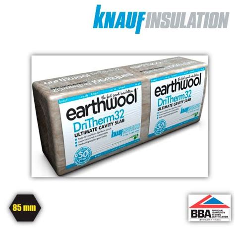 85mm Knauf Earthwool Dritherm 32 Cavity Slab Ultimate InsulationBee