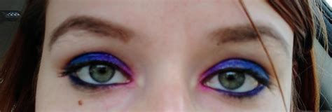 My Makeup Look From Yesterday Inspired By The Bisexual Pride Flag I