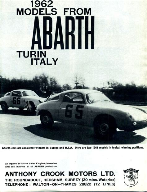 1962 Abarth Brochure