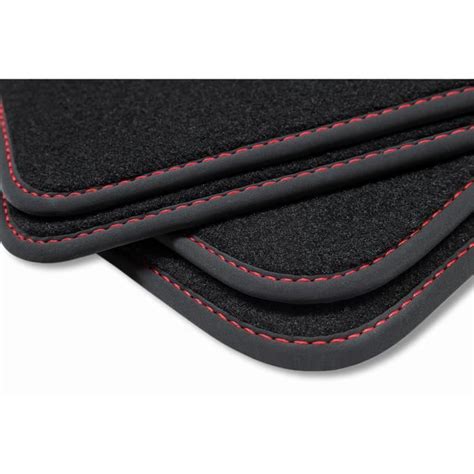 Premium Tapis de sol pour VW Polo V 5 6R 6C anneé 2009 07 2017 Rouge