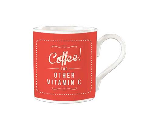 Coffee The Other Vitamin C Fine Bone China Mug Melamaster