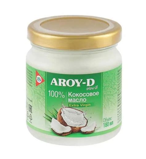 Масло кокосовое Aroy-D Extra Virgin, 180 мл - купить с доставкой по ...