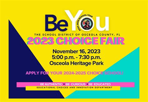 Osceola School District To Host 2023 Choice Fair For Parents And